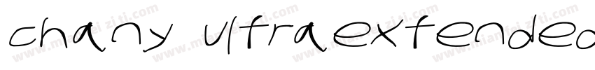 chany ultraextended字体转换